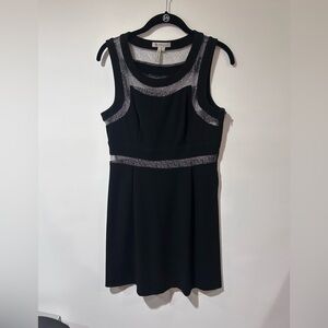 BCBGeneration Black Sheath Mini Dress Scoop Neck Sleeveless